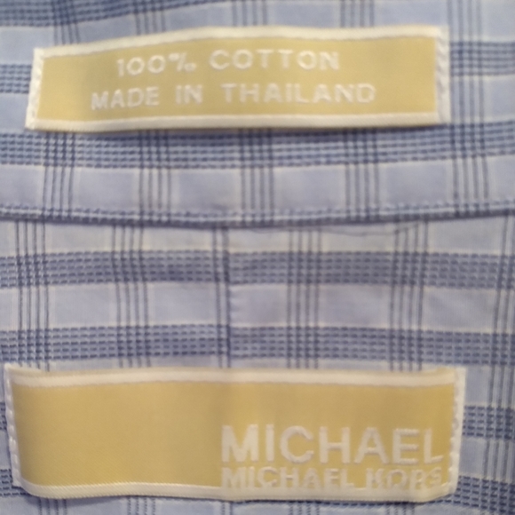 Michael Kors Blue/White Dress XL Shirt. - Picture 2 of 7